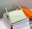 Hermes Lindy 30cm Bag in Vert Fizz Clemence Leather with PHW