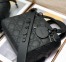 Dior Small Lady Dior My ABCDior Bag In Black Ultramatte Calfskin
