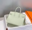 Hermes Birkin 25cm Bag in Vert Fizz Clemence Leather with PHW