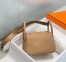 Hermes Lindy Mini Bag in Chai Clemence Leather with GHW