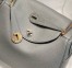 Hermes Lindy 26cm Bag in Gris Meyer Clemence Leather with GHW