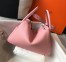 Hermes Lindy 26cm Bag in Pink Clemence Leather with GHW