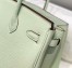Hermes Birkin 25cm Bag in Vert Fizz Clemence Leather with PHW