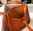 Hermes Mini Evelyne 16 Amazone Bag in Orange Clemence Leather