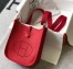 Hermes Mini Evelyne 16 Amazone Bag in Red Clemence Leather