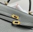Hermes Kelly 25cm Retourne Bag in Gris Meyer Clemence Leather with GHW