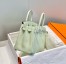 Hermes Birkin 25cm Bag in Vert Fizz Clemence Leather with PHW