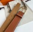 Hermes Romain 35MM Belt in Gold Clemence Leather