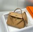 Hermes Kelly Mini II Sellier Bag in Chai Epsom Leather