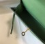 Hermes Kelly Mini II Sellier Bag in Vert Criquet Epsom Leather