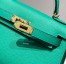 Hermes Kelly Mini II Sellier Bag in Vert Jade Epsom Leather