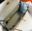 Hermes Kelly 32cm Retourne Bag in Pearl Grey Clemence Leather with GHW