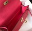 Hermes Kelly Pochette Clutch In Rose Lipstick Epsom Leather