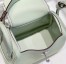 Hermes Lindy Mini Bag in Vert Fizz Clemence Leather with PHW