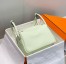 Hermes Lindy 26cm Bag in Vert Fizz Clemence Leather with PHW