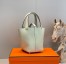 Hermes Picotin Lock 18 Bag in Vert Fizz Clemence Leather with PHW