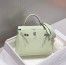 Hermes Kelly 25cm Retourne Bag in Vert Fizz Clemence Leather with GHW