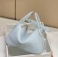Hermes Lindy 26cm Bag in Blue Brume Clemence Leather with GHW