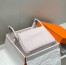 Hermes Lindy 30cm Bag in Mauve Pale Clemence Leather with PHW