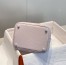 Hermes Picotin Lock 18 Bag in Mauve Pale Clemence Leather with PHW