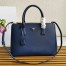 Prada Galleria Large Bag In Blue Saffiano Leather