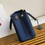 Prada Galleria Large Bag In Blue Saffiano Leather