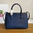 Prada Galleria Large Bag In Blue Saffiano Leather