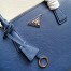 Prada Galleria Large Bag In Blue Saffiano Leather