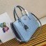 Prada Galleria Large Bag In Light Blue Saffiano Leather