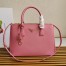 Prada Galleria Large Bag In Pink Saffiano Leather