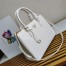 Prada Galleria Large Bag In White Saffiano Leather