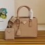 Prada Galleria Mini Bag with Pouch in Beige Saffiano Leather