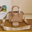 Prada Galleria Mini Bag with Pouch in Beige Saffiano Leather