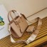Prada Galleria Mini Bag with Pouch in Beige Saffiano Leather
