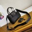 Prada Galleria Mini Bag with Pouch in Black Saffiano Leather