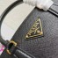 Prada Galleria Mini Bag with Pouch in Black Saffiano Leather