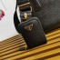 Prada Galleria Mini Bag with Pouch in Black Saffiano Leather