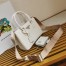 Prada Galleria Mini Bag with Pouch in White Saffiano Leather