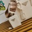 Prada Galleria Mini Bag with Pouch in White Saffiano Leather