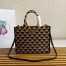 Prada Symbole Small Bag In Black/Beige Jacquard Fabric