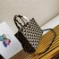 Prada Symbole Small Bag In Black/Beige Jacquard Fabric