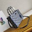 Prada Symbole Small Bag In Blue/White Jacquard Fabric
