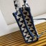 Prada Symbole Small Bag In Blue/White Jacquard Fabric
