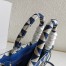Prada Symbole Small Bag In Blue/White Jacquard Fabric