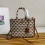 Prada Symbole Small Bag In Brown/White Jacquard Fabric