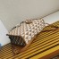 Prada Symbole Small Bag In Brown/White Jacquard Fabric