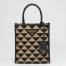 Prada Symbole Mini Bag In Black/Beige Jacquard Fabric