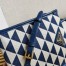 Prada Symbole Mini Bag In Blue/White Jacquard Fabric