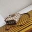 Prada Symbole Mini Bag In Brown/White Jacquard Fabric
