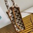Prada Symbole Mini Bag In Brown/White Jacquard Fabric
